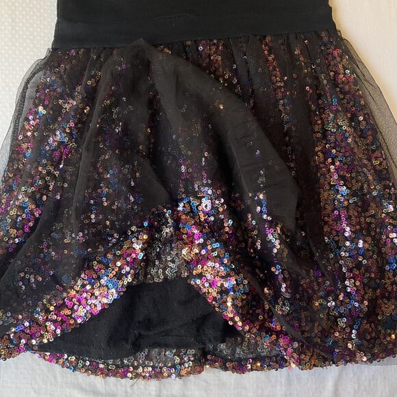 Epic Threads Youth Girls Dress L Black Fit & Flare Party Sequin Sleeveless - Picture 8 of 9